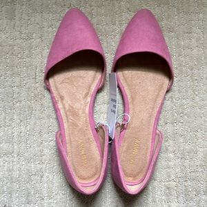 Pretty pink flats